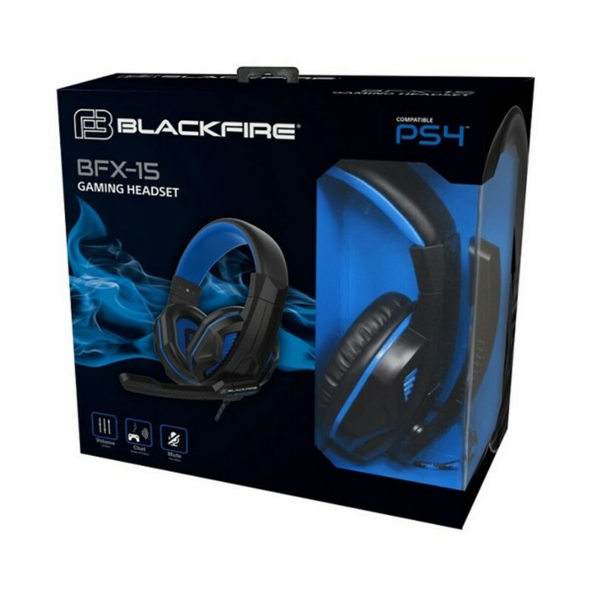 Gaming Hodesett med Mikrofon Blackfire PS4